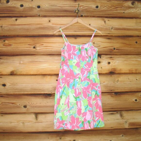Vintage Lilly Pulitzer Birdie Print Shift Dress - Picture 7 of 9